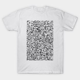 Black and White Dalmation Pattern T-Shirt